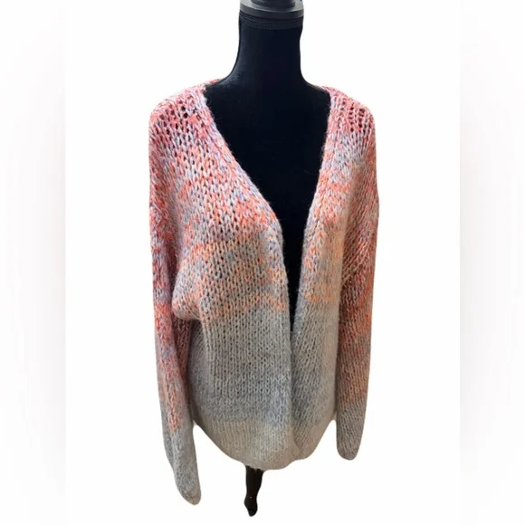 Sundance favorite hue cardigan - boho ombré balloon sleeves size M/L wool blend - Picture 12 of 13